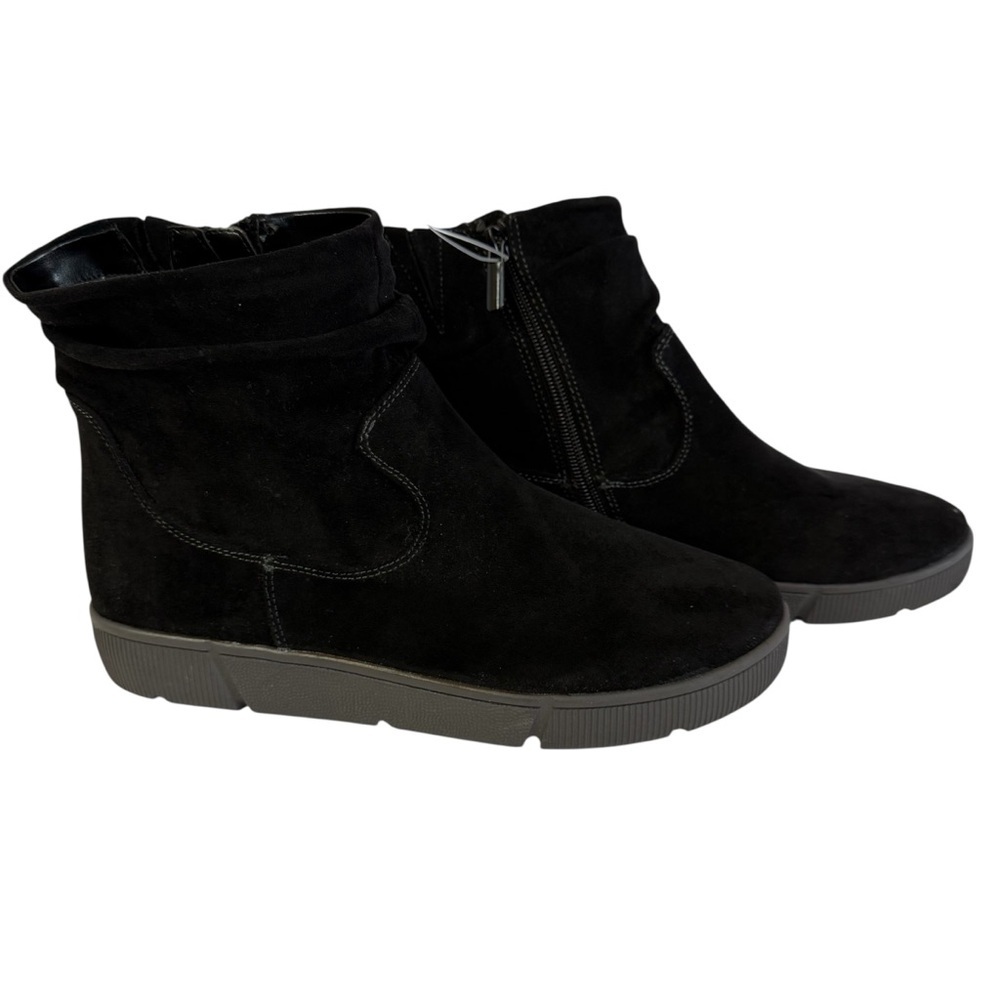 IMPO Women’s Black Suede Ankle Boots - Picture 2 of 9